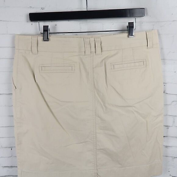 ANN TAYLOR KHAKI TAN MINI SKIRT WITH POCKETS SIZE 10 - Picture 9 of 10